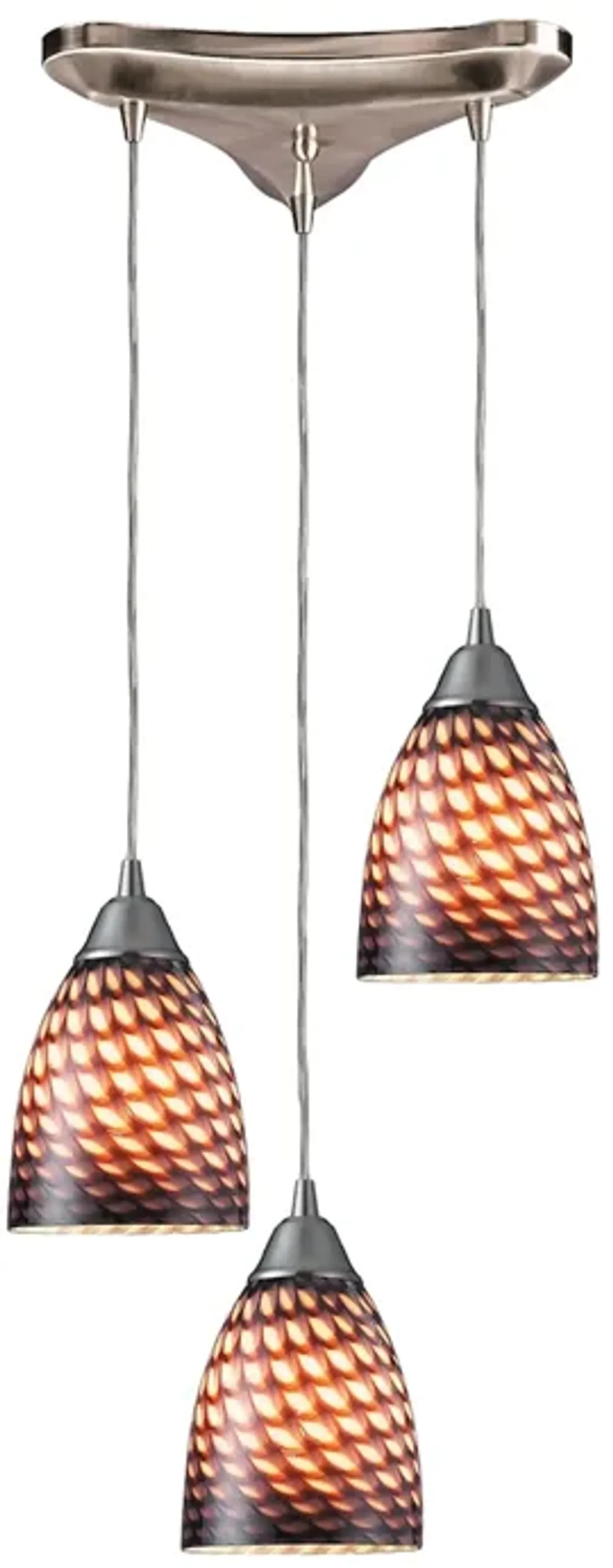 Arco 10" Wide 3-Light Baleno Mini Pendant