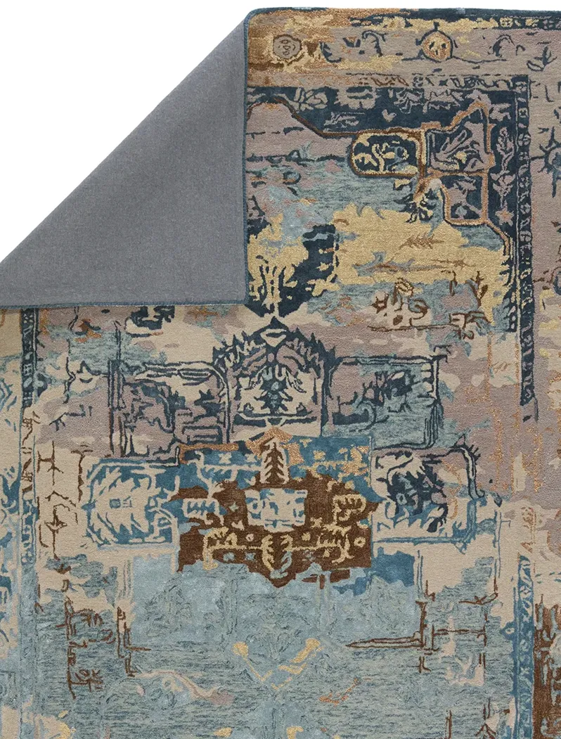 Citrine Forza Blue 6' x 9' Rug