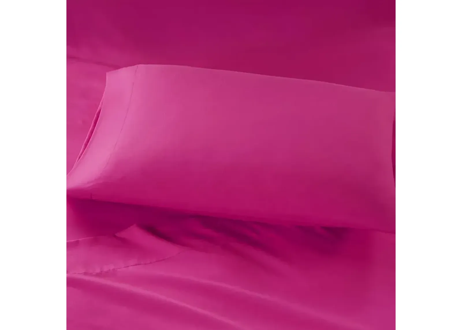 Belen Kox Pink Microfiber Sheet Set with Side Storage Pockets, Belen Kox