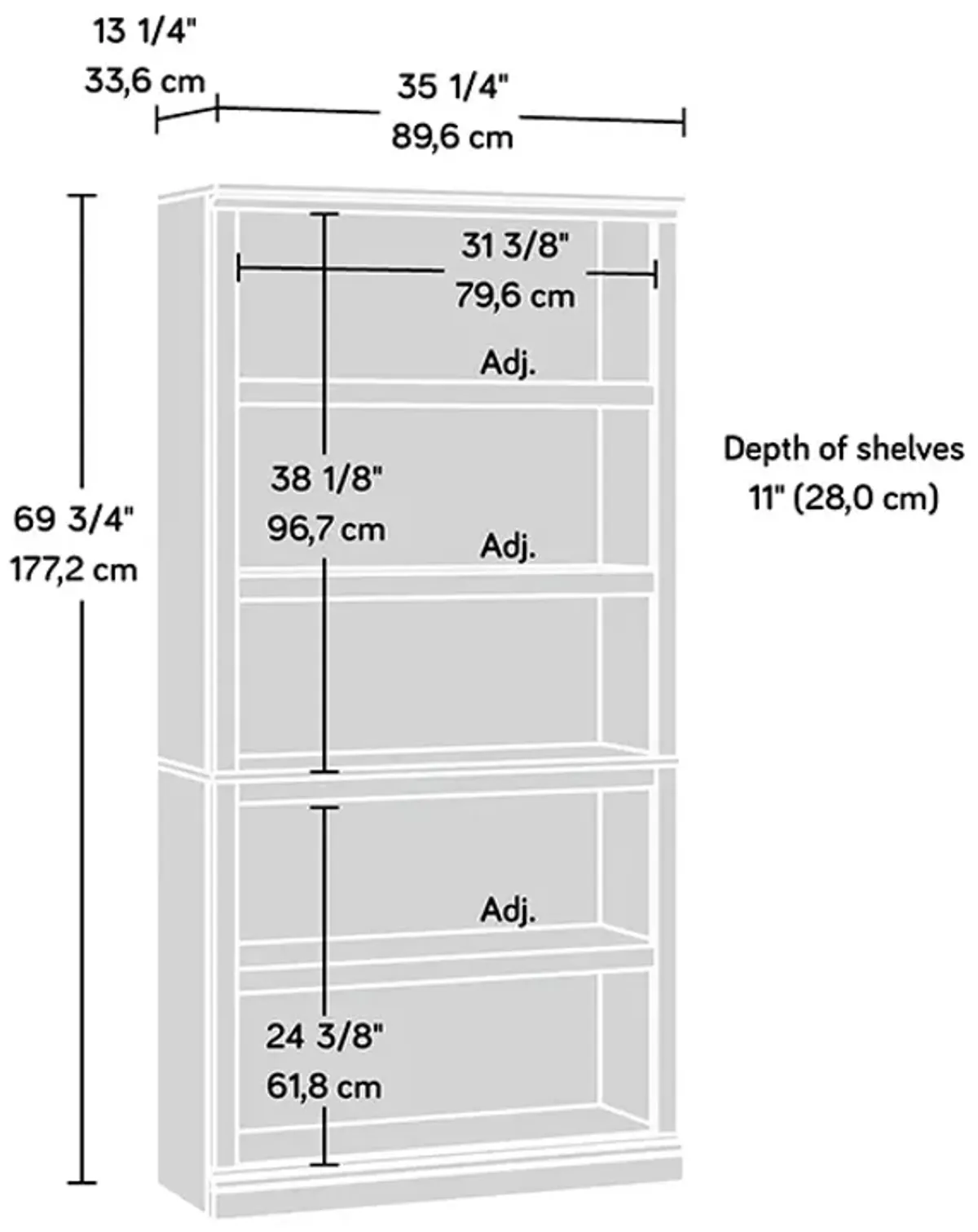 Sauder Home Office Bookcase