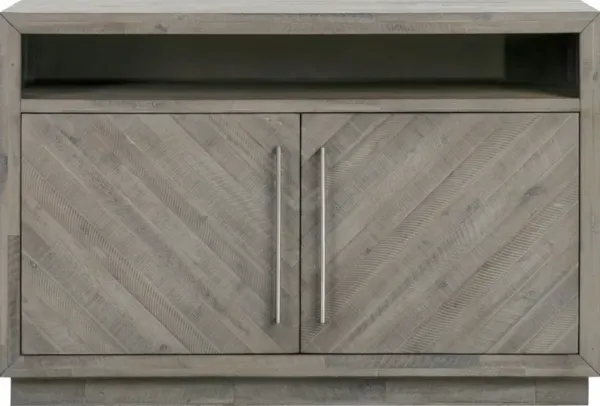 Alexandra Solid Wood 54 inch Media Console in Rustic Latte