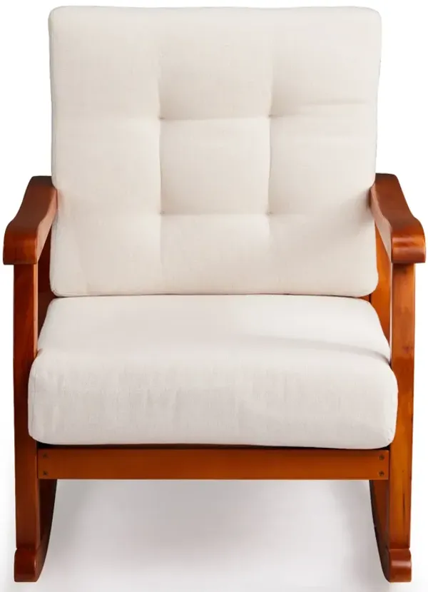 Outdoor Rocking Chair Weather-Resistant Patio Rocker for Porch & Garden Relaxation