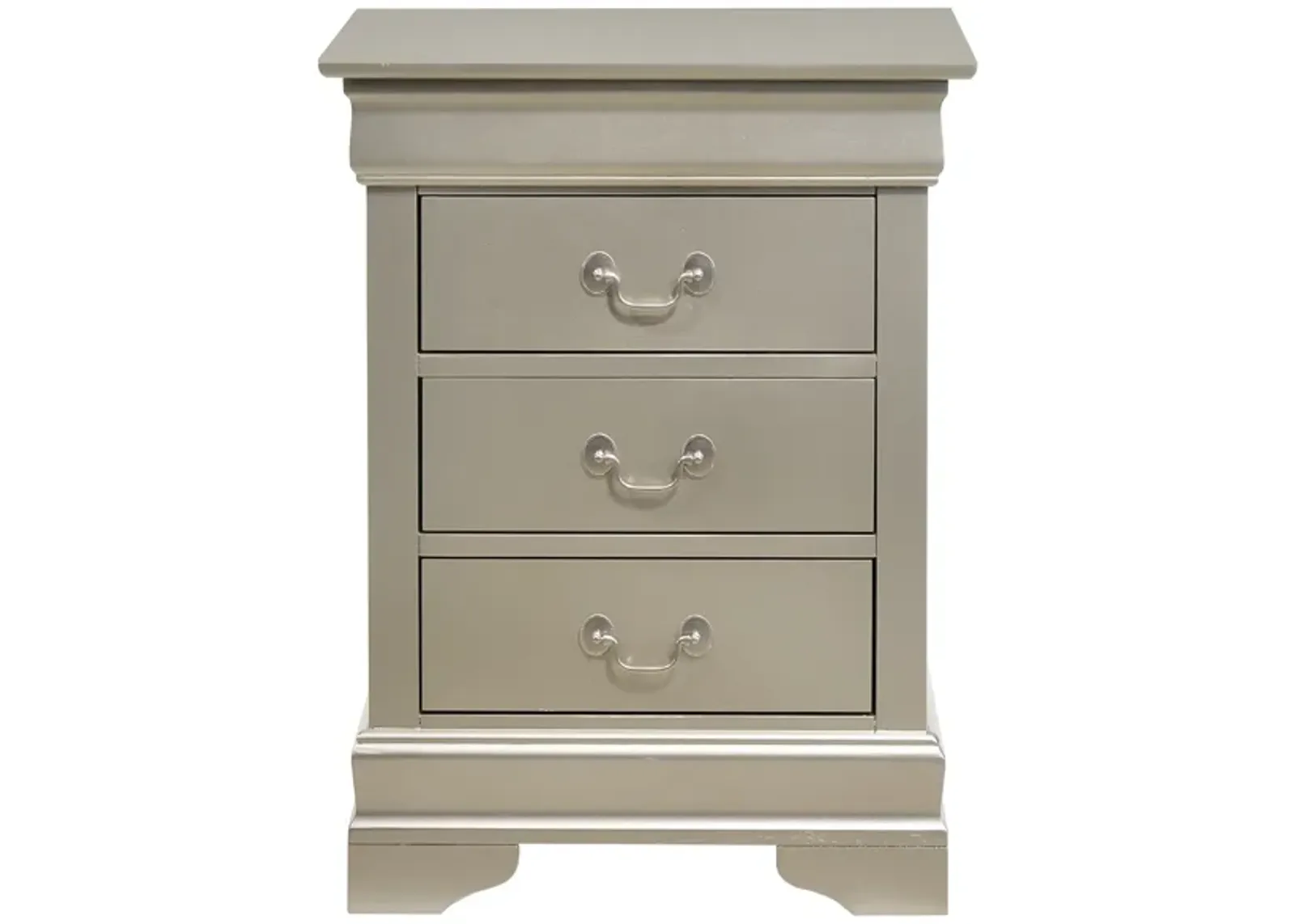 Louis Philippe 3-Drawer Nightstand (29 in. H x 16 in. W x 21 in. D)