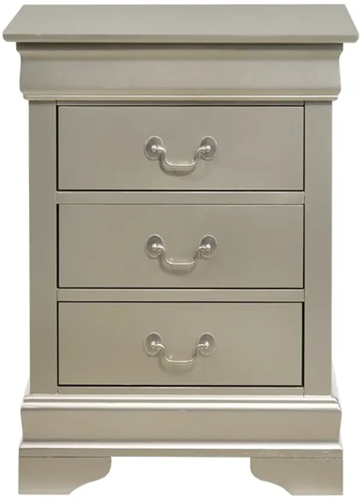 Louis Philippe 3-Drawer Nightstand (29 in. H x 16 in. W x 21 in. D)