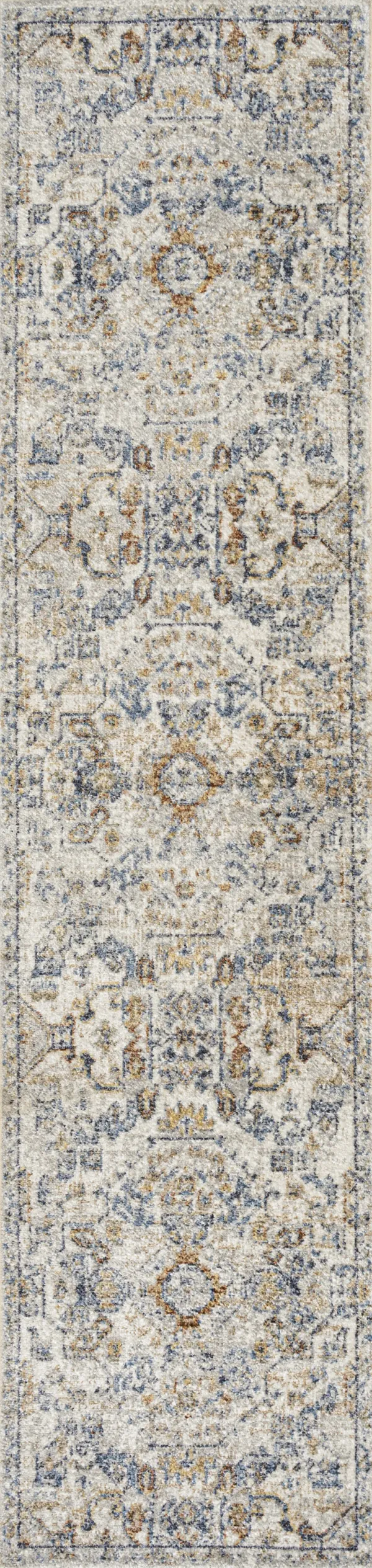 Shaemus Bohemian Medallion Low-Pile Machine-Washable Runner Rug