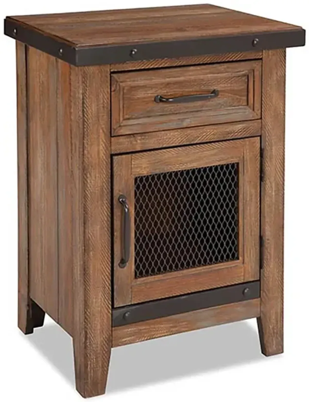 Nightstand, 1 Drawer in Canyon Brown