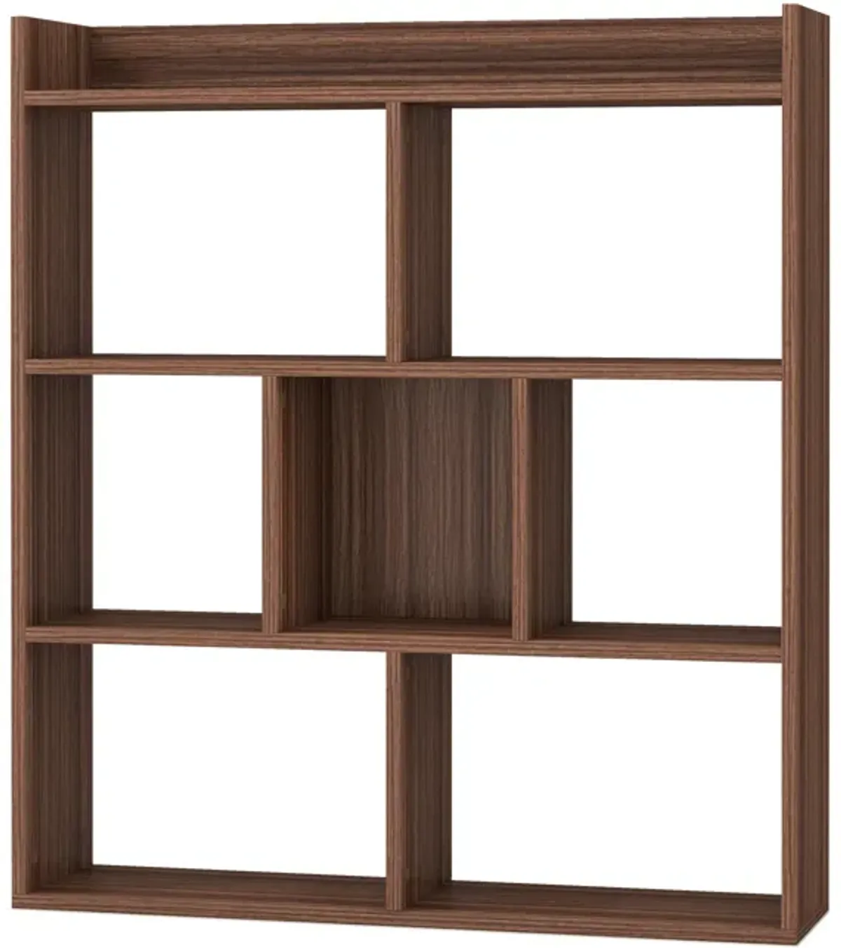 7 Cubes Open-back Bookshelf with Anti-Toppling Devices