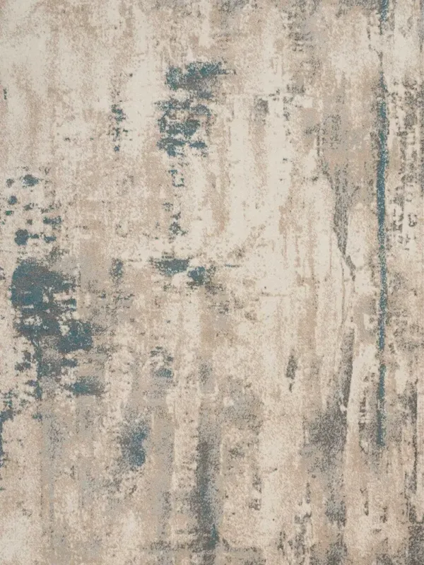 Maxell MAE17 Ivory/Teal 7'10" x 10'6" Rug