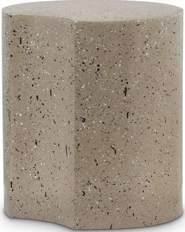 Meridian Furniture Dimple Taupe End Table