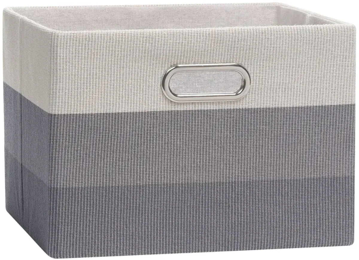 Lambs & Ivy Gray Ombre Foldable/Collapsible Storage Bin/Basket