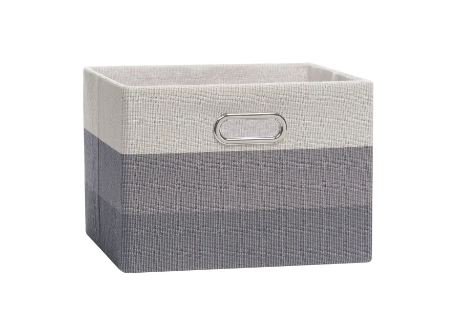 Lambs & Ivy Gray Ombre Foldable/Collapsible Storage Bin/Basket