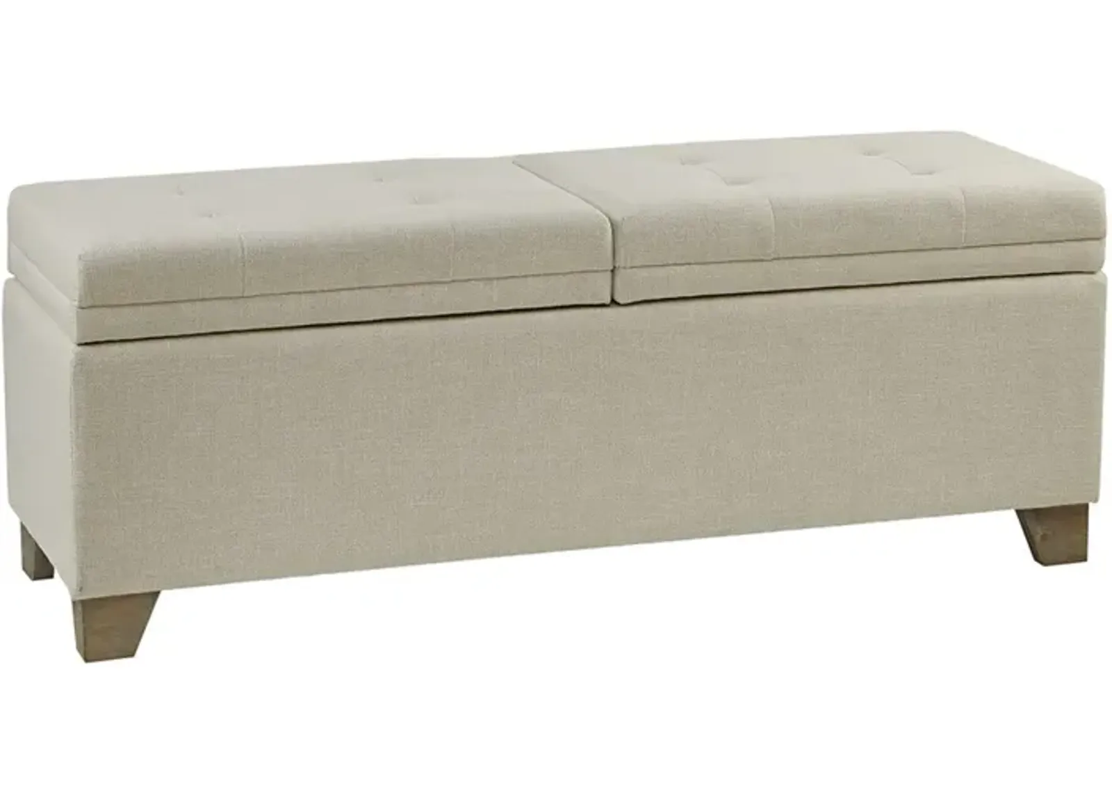 Gracie Mills Gil Soft Close Storage Bench with Solid Wood Legs