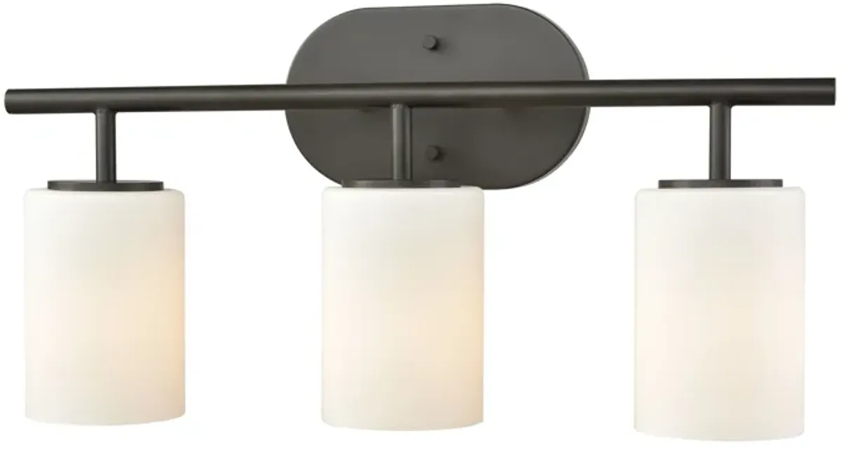 Pemlico 20'' Wide 3-Light Bronze Vanity Light