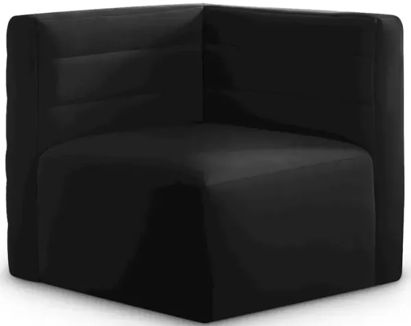 Meridian Furniture Quincy Black Velvet Modular Corner Chair