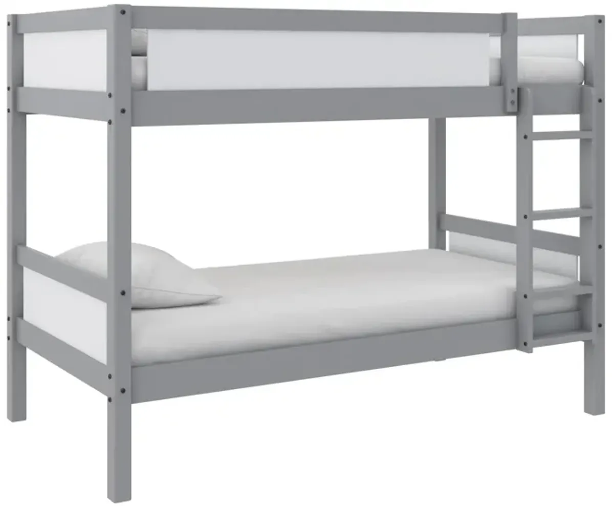 DHP Adrian Kids' Wood Twin over Twin Bunk Bed