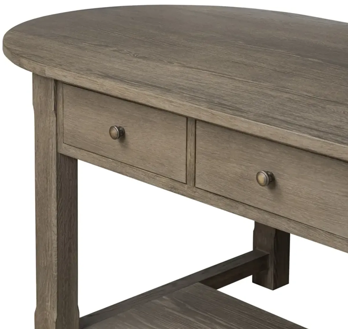 Elise Weathered Hazel Oak Kitchen Island