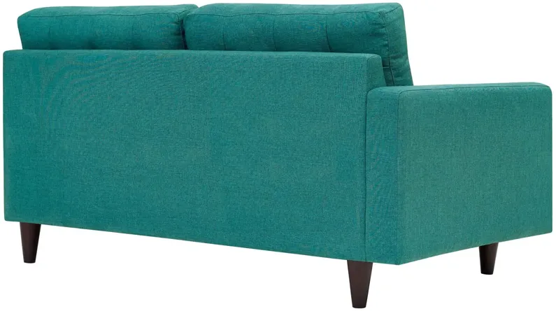 Empress Left-Facing Upholstered Fabric Loveseat