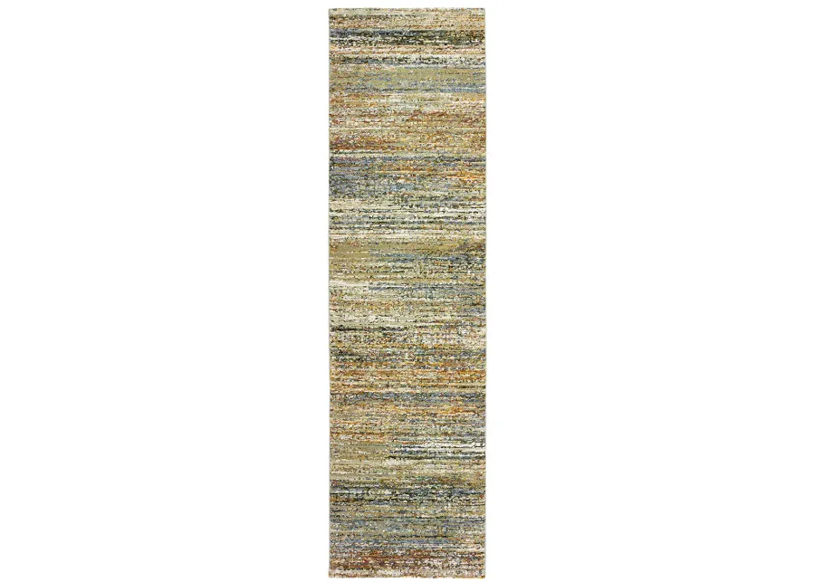 Atlas 2'6" x 12' Gold Rug