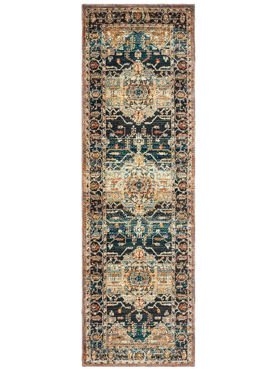 Sedona 2'3" x 7'6" Blue Rug