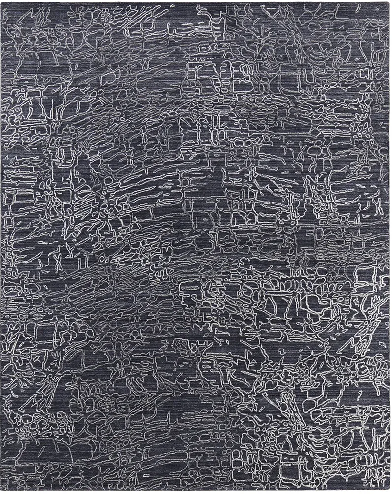 Whitton 8891F Black/Gray/Ivory 9' x 12' Rug