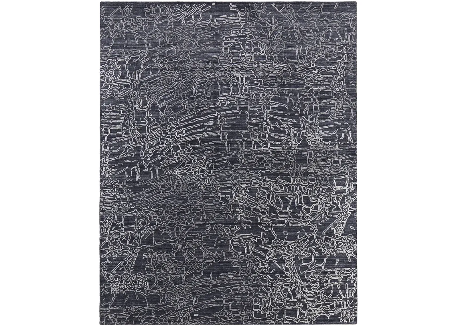 Whitton 8891F Black/Gray/Ivory 9' x 12' Rug