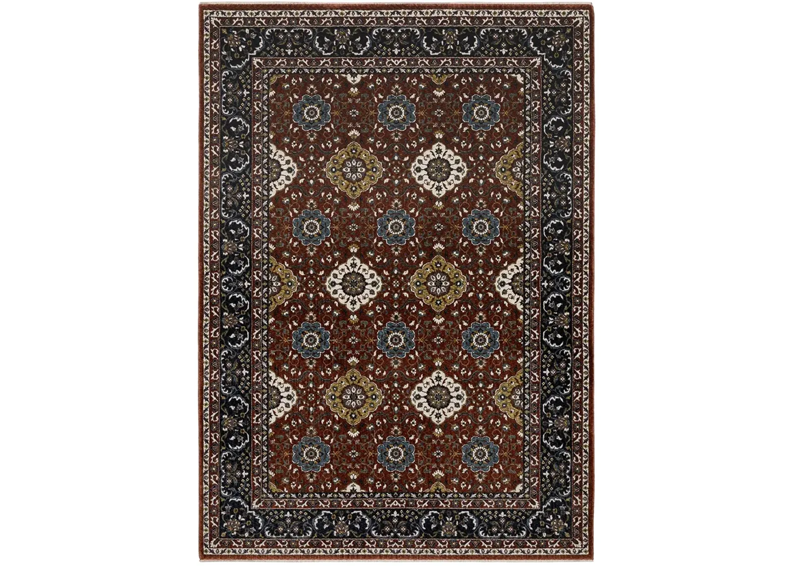 Vivian 3'10" x 5'5" Red Rug