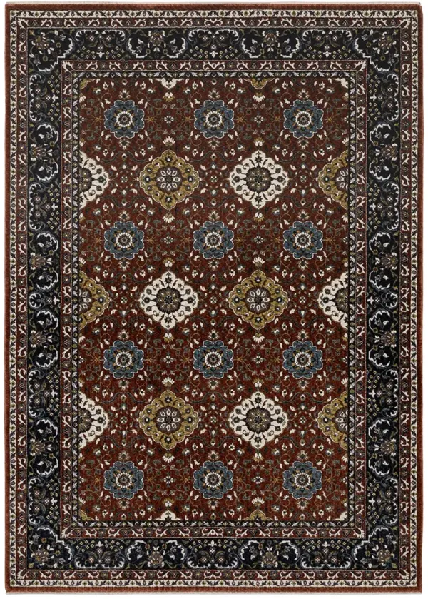 Vivian 3'10" x 5'5" Red Rug