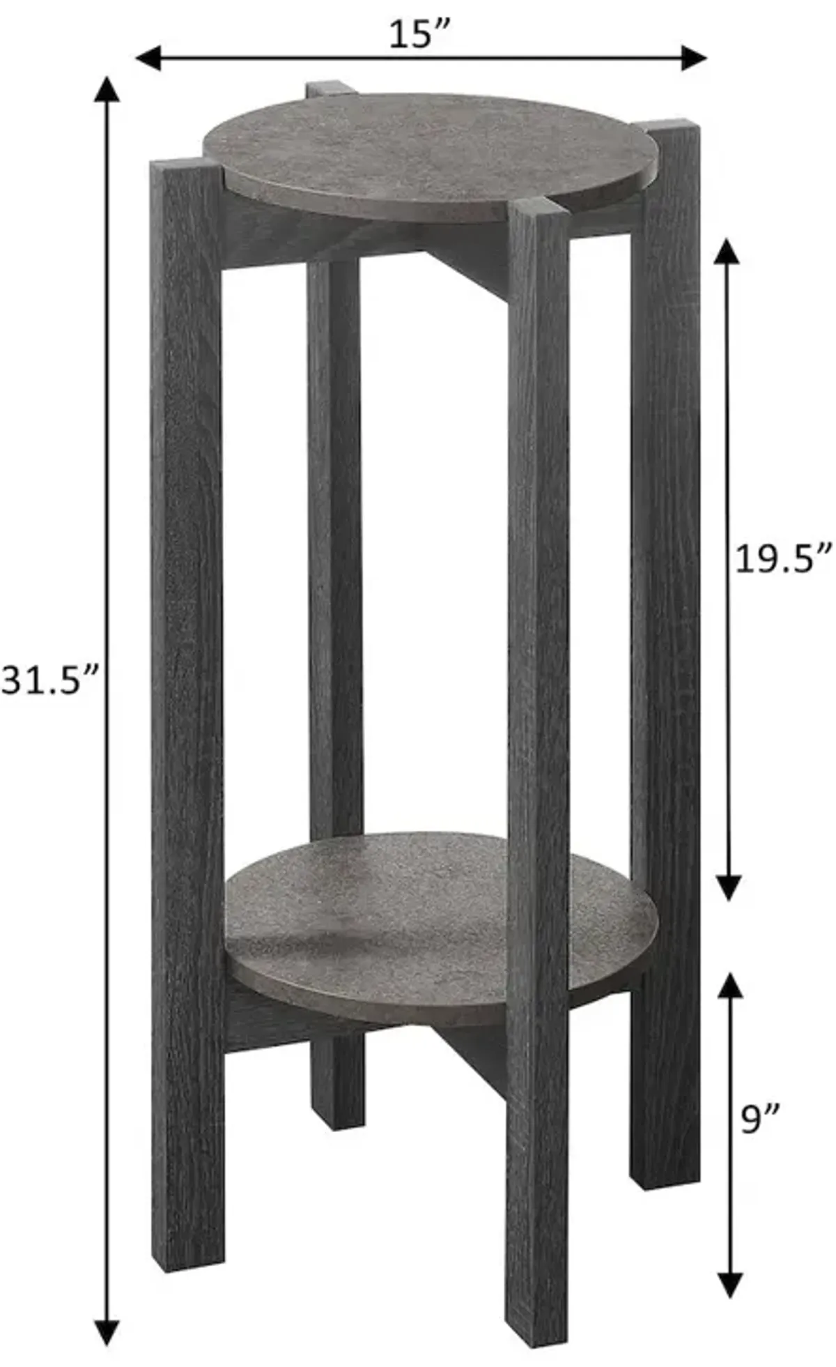 Convenience Concepts Newport Deluxe 2 Tier Plant Stand