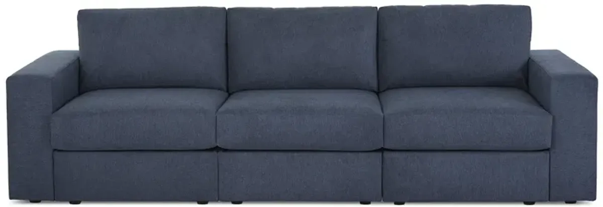 Flex Denim Sofa with Wide Arm