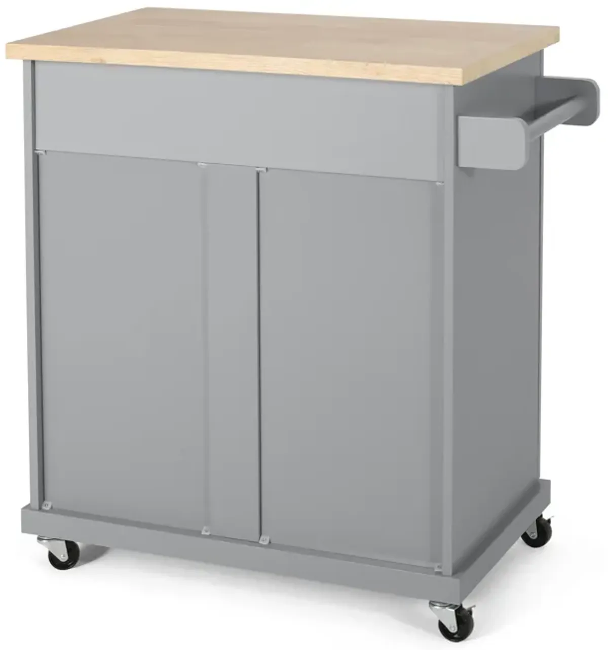 Streamdale Contemporary Kitchen Cart with Storage and Rolling Casters