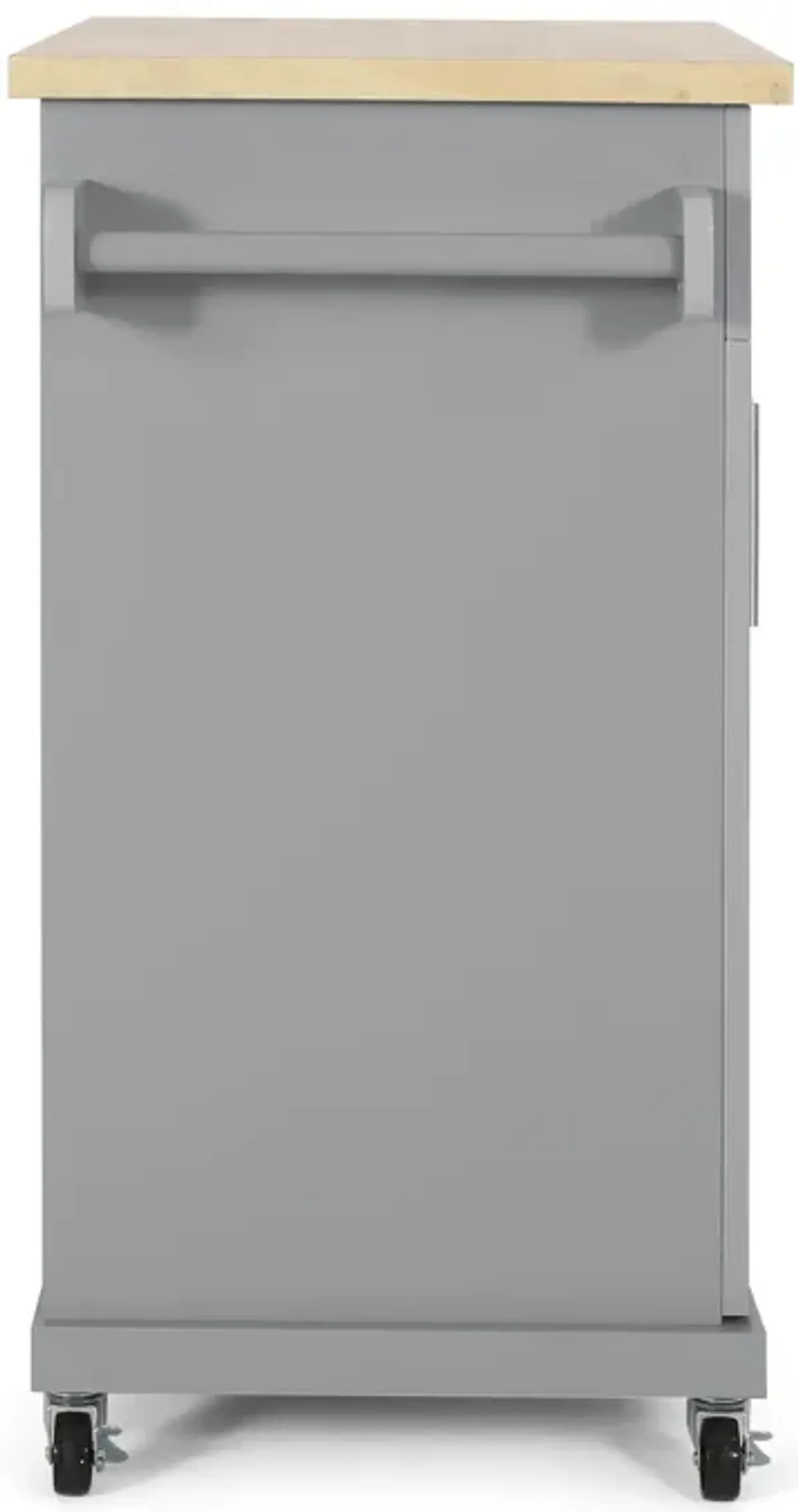 Streamdale Contemporary Kitchen Cart with Storage and Rolling Casters