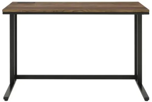 Tyrese Built-In USB Port Writing Desk, Walnut