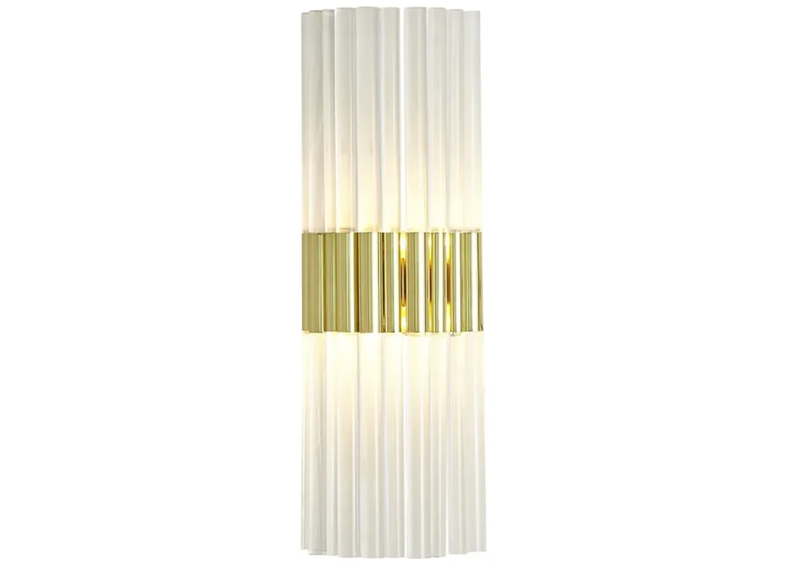 Acrylic Sconce Hardwire- Brass