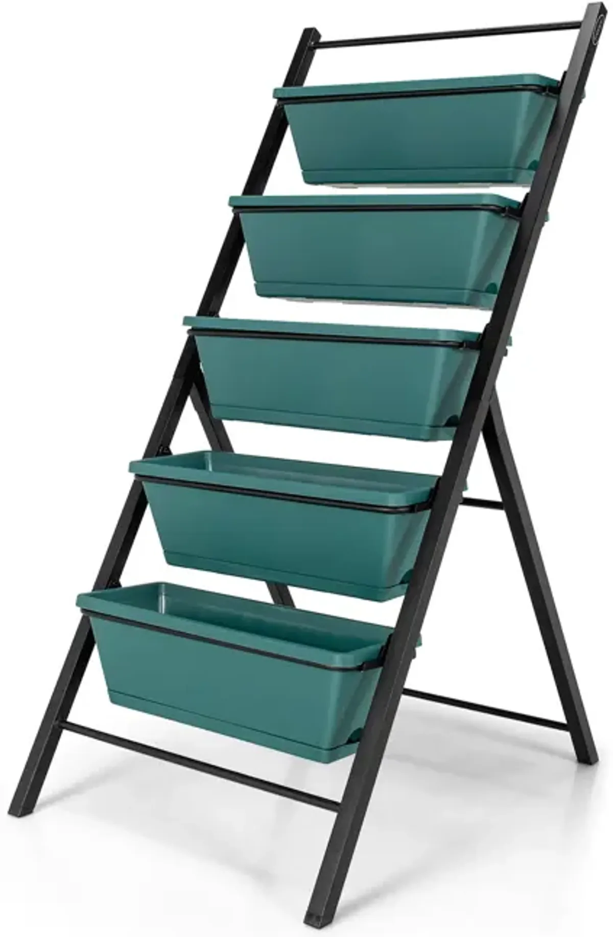 5-tier Vertical Garden Planter Box Elevated Raised Bed with 5 Container