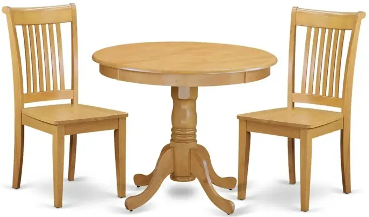 Dining Room Set Oak, ANPO3-OAK-W