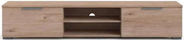 Tvilum 2 Drawer 2 Shelf TV Stand Jackson Hickory