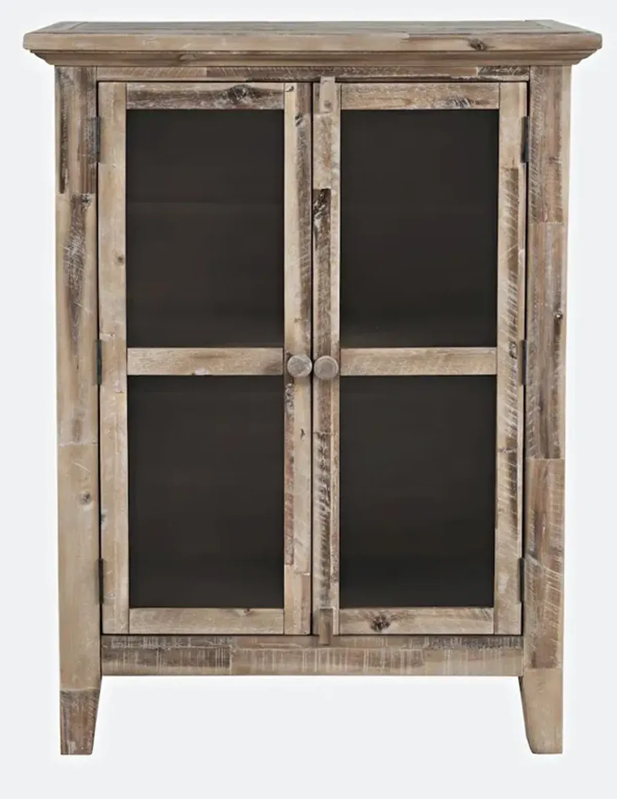 Jofran Rustic Shores 32 Coastal Distressed Acacia Two-Door Accent Cabinet