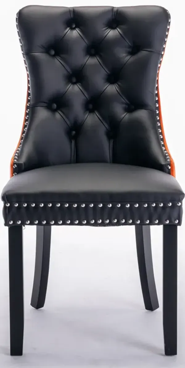 Streamdale Contemporary Tufted Upholstered Dining Chairs Set