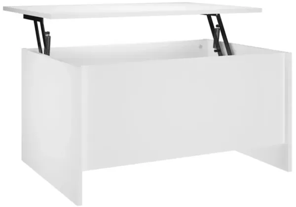 Coffee Table White 31.5"x21.9"x16.3" Engineered Wood