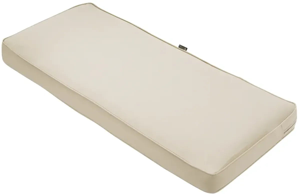 Classic Accessories 62-014-BEIGE-EC Bench Cushion Combo, 42"W x 18"D x 3"Thick, Antique Beige