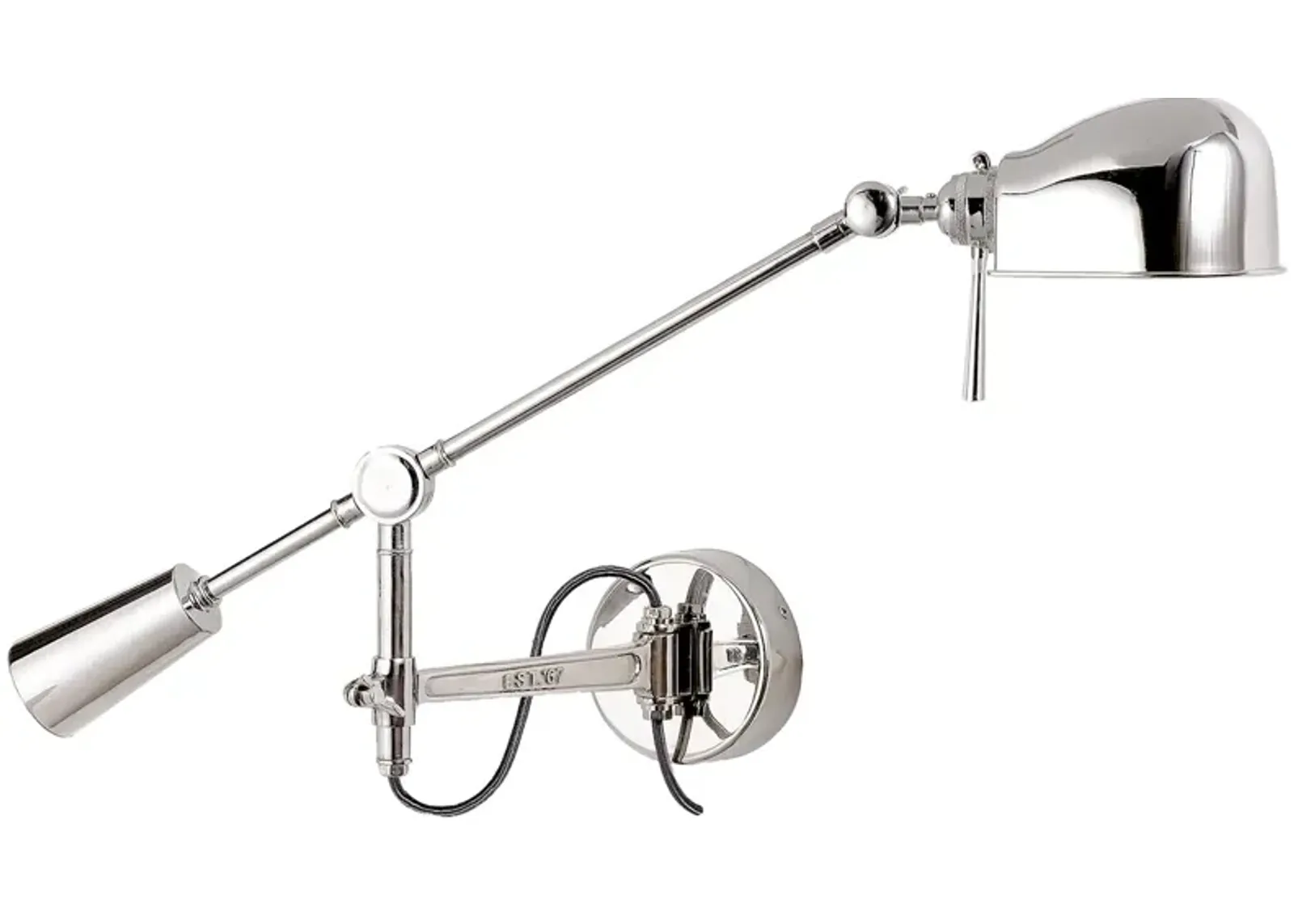 RL '67 Boom Arm Wall Lamp in Polished Nickel