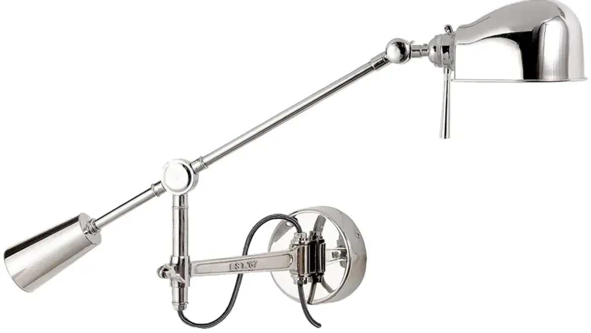 RL '67 Boom Arm Wall Lamp in Polished Nickel