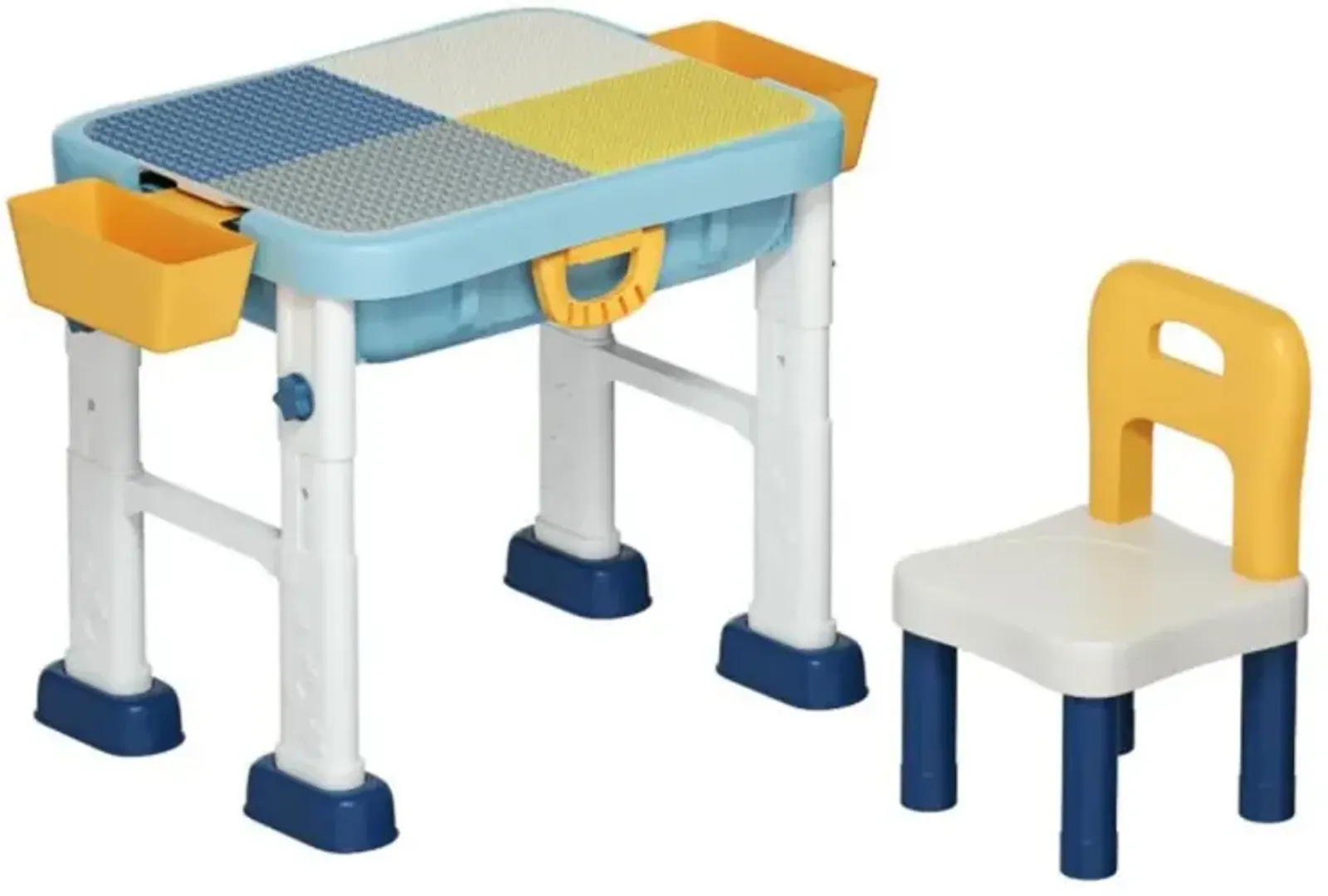 Hivvago 6-in-1 Kids Activity Table Set with Chair