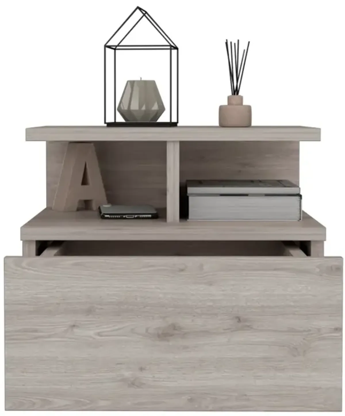 Nightstand Floating Flopini, Bedroom, Light Gray