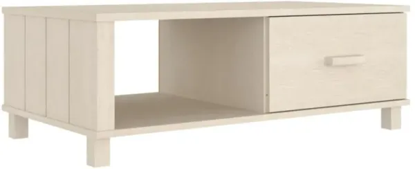 vidaXL Honey Brown Coffee Table HAMAR - Solid Wood Pine - Storage Drawer, Decorative and Functional Home Furnishing Piece, Easy Assembly, 39.4"x21.7"x13.8"
