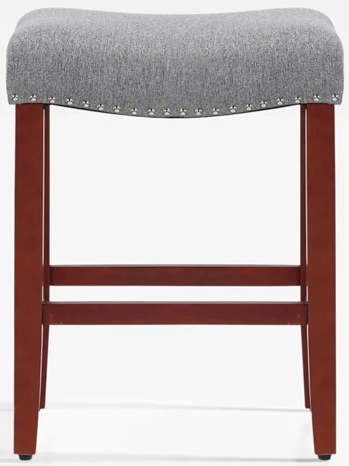 WestinTrends 24" Upholstered Saddle Seat Counter Stool