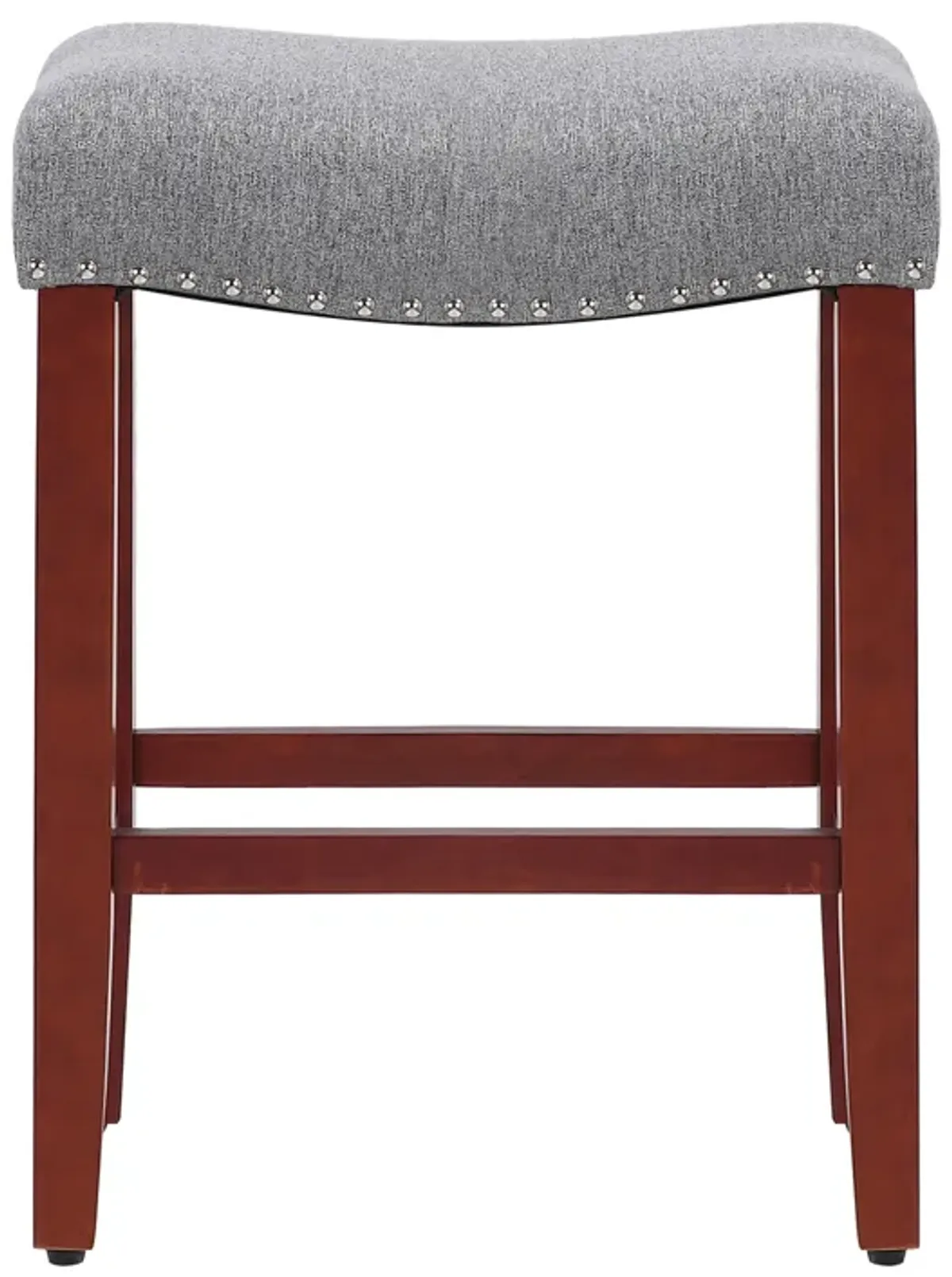 WestinTrends 24" Upholstered Saddle Seat Counter Stool