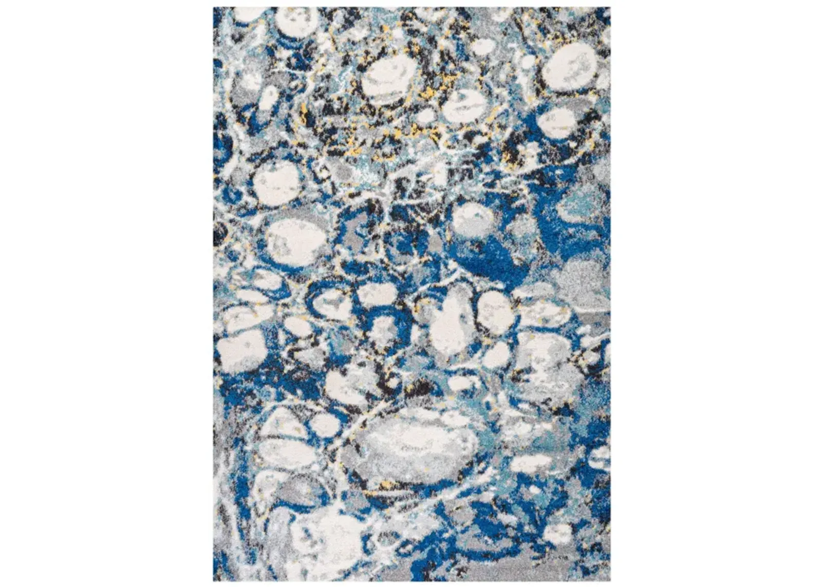 Pebble Marbled Abstract Area Rug