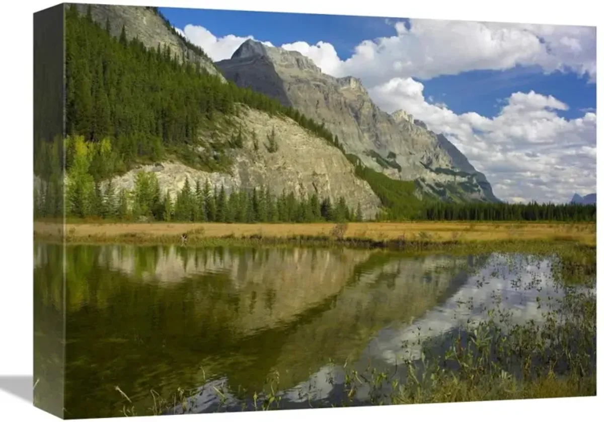 Mount Wilson reflected in lake, Banff National Park, Alberta, Canada-Canvas Art-16x12