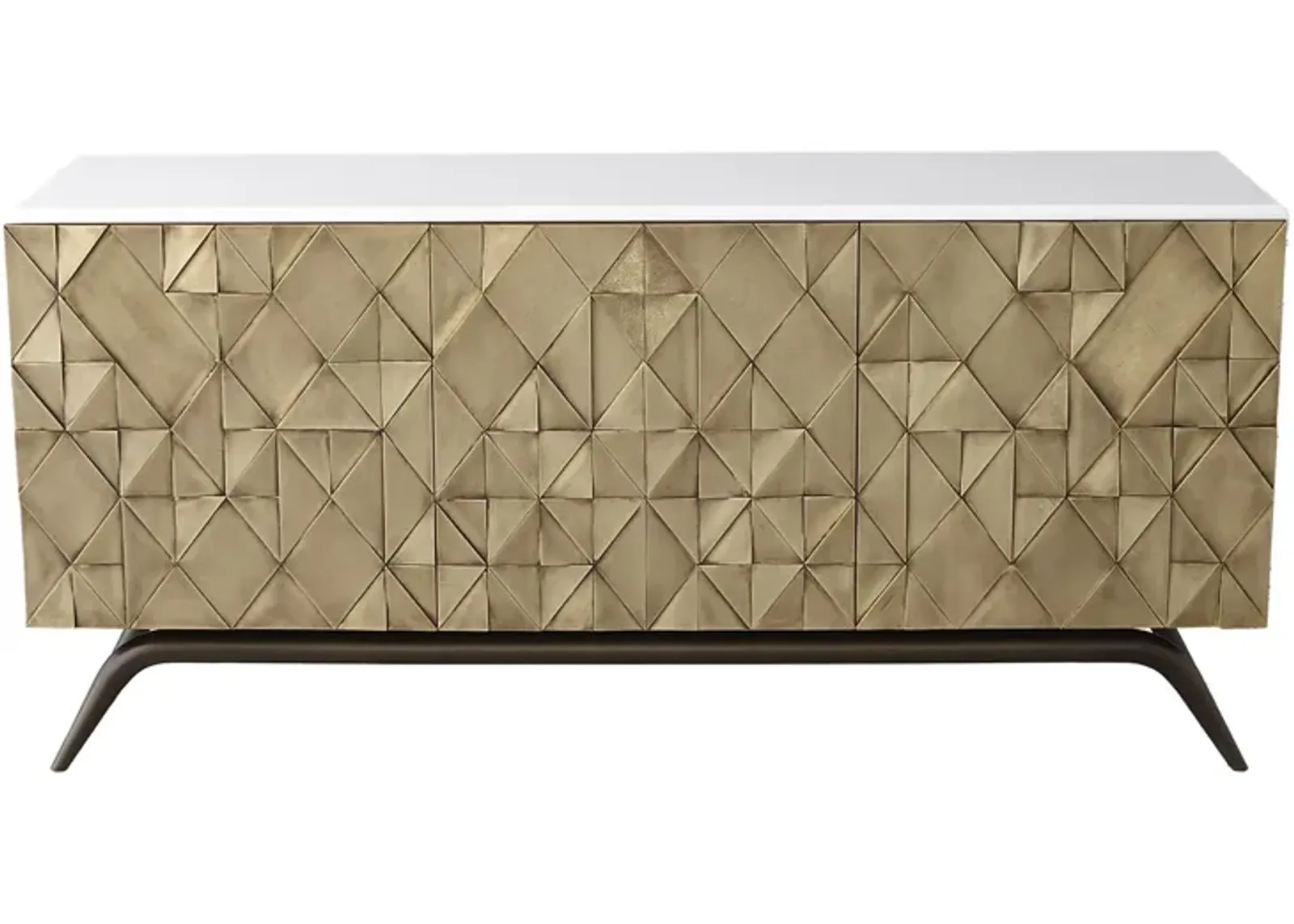 Triangle Cabinet-Brass